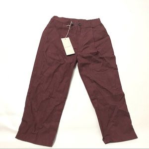 Minimi Boys Pants Size 4 Kids Youth Red Maroon